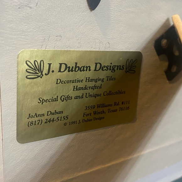 J. Duban Ceramic Hand Painted 3.5”x5” Photo Frame - Picture 4 of 8